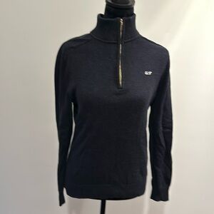 Vineyard vines cotton 1/4 zip sweater